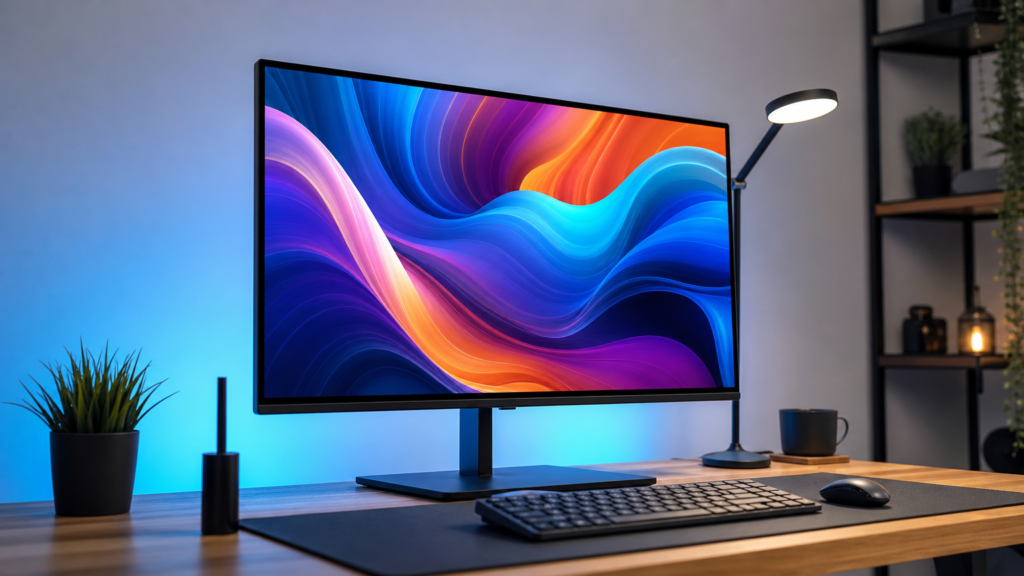 PC monitor na radnom stolu